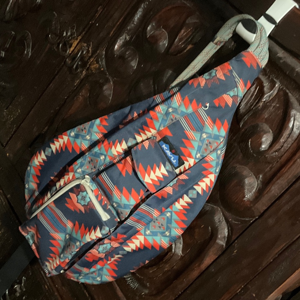 Kavu Blue,teal & orange Mojave Sling Bag